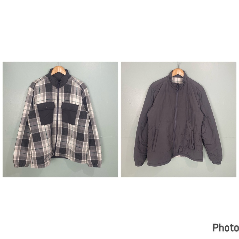 Outerknown Evolution Plaid Reversible Blanket Jacket Shacket Sz XL